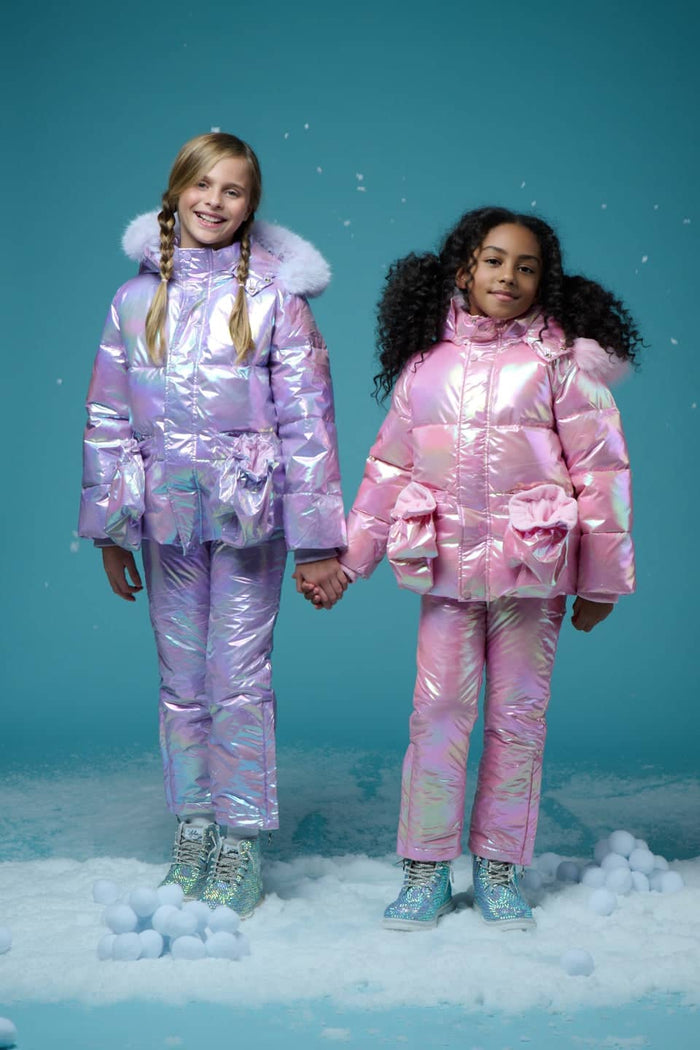 Lola + The Boys Sets Pink Hologram Snow Set
