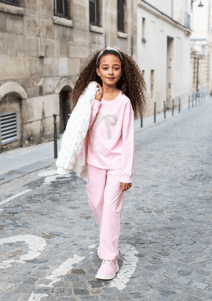 Lola + The Boys Sets Pink Sparkle Bow Charm Set