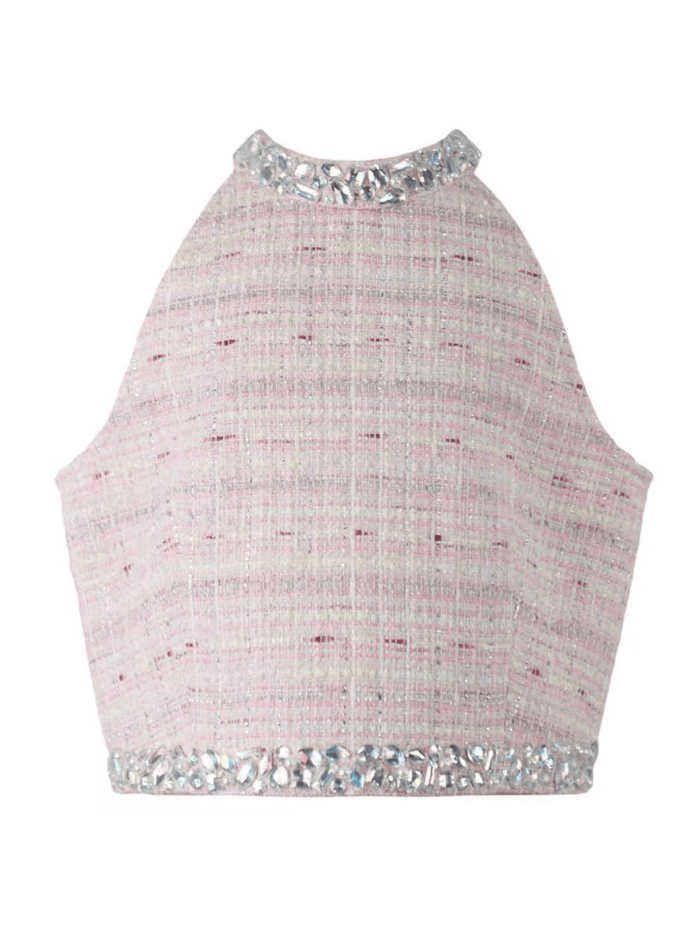 Lola + The Boys Sets Pink Sugar Tweed Set