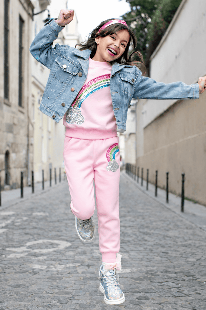 Lola + The Boys Sets Rainbow Dreams Joggers Set