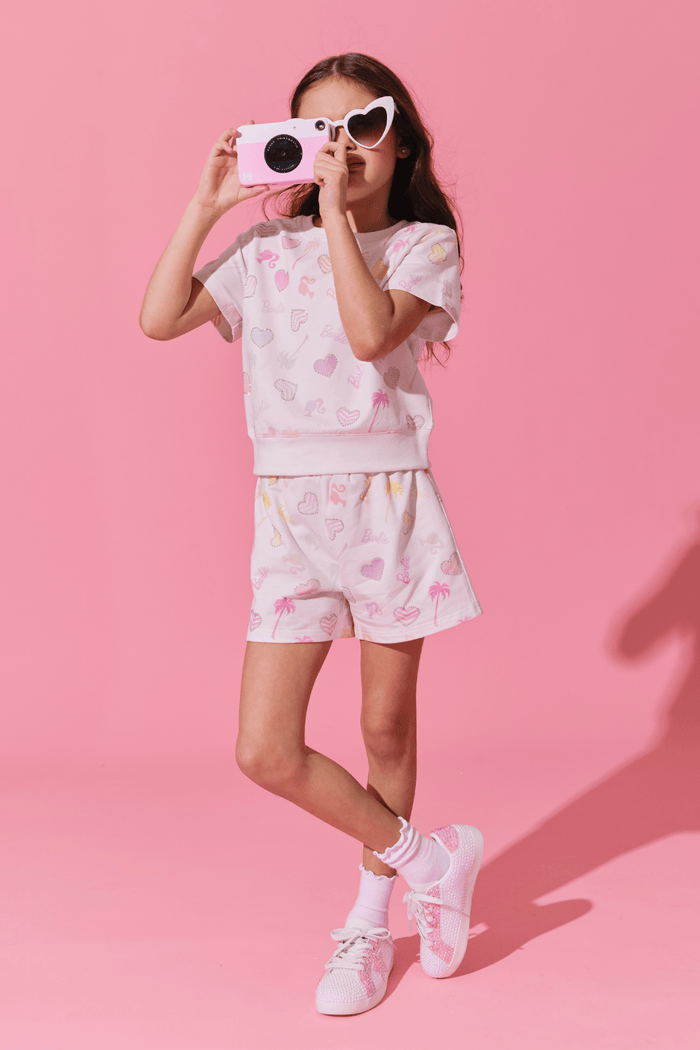 Lola + The Boys Sets Rainbow Vibes Barbie™ Short Set