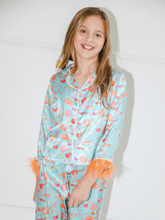 Lola + The Boys Sets Showgirl Swiftie Silky Set