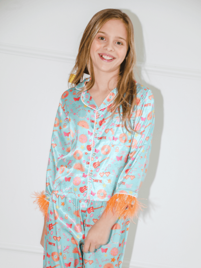 Lola + The Boys Sets Showgirl Swiftie Silky Set