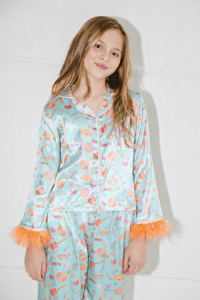 Lola + The Boys Sets Showgirl Swiftie Silky Set