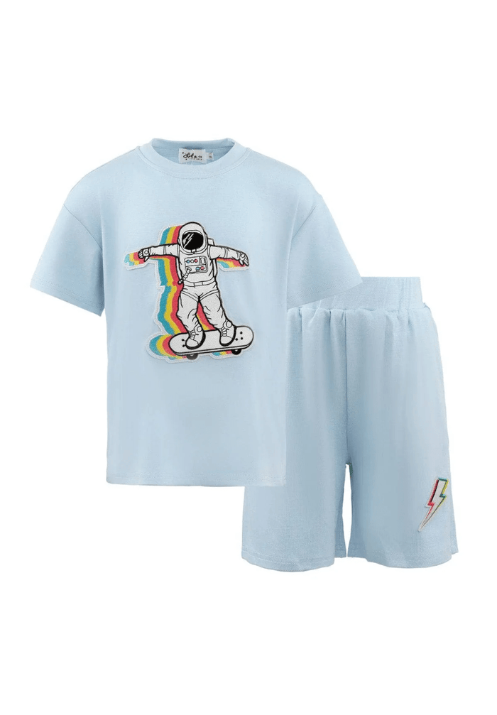 Lola + The Boys Sets Skater Astronaut Short Set