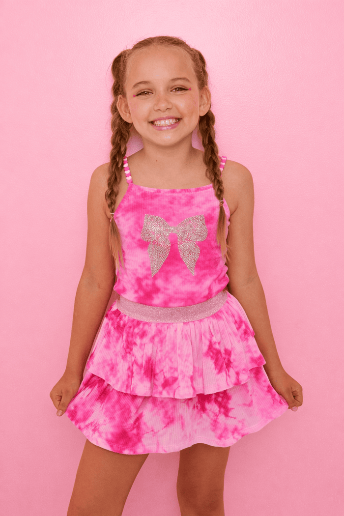 Lola + The Boys Sets Sparkle Bow Tie Dye Set