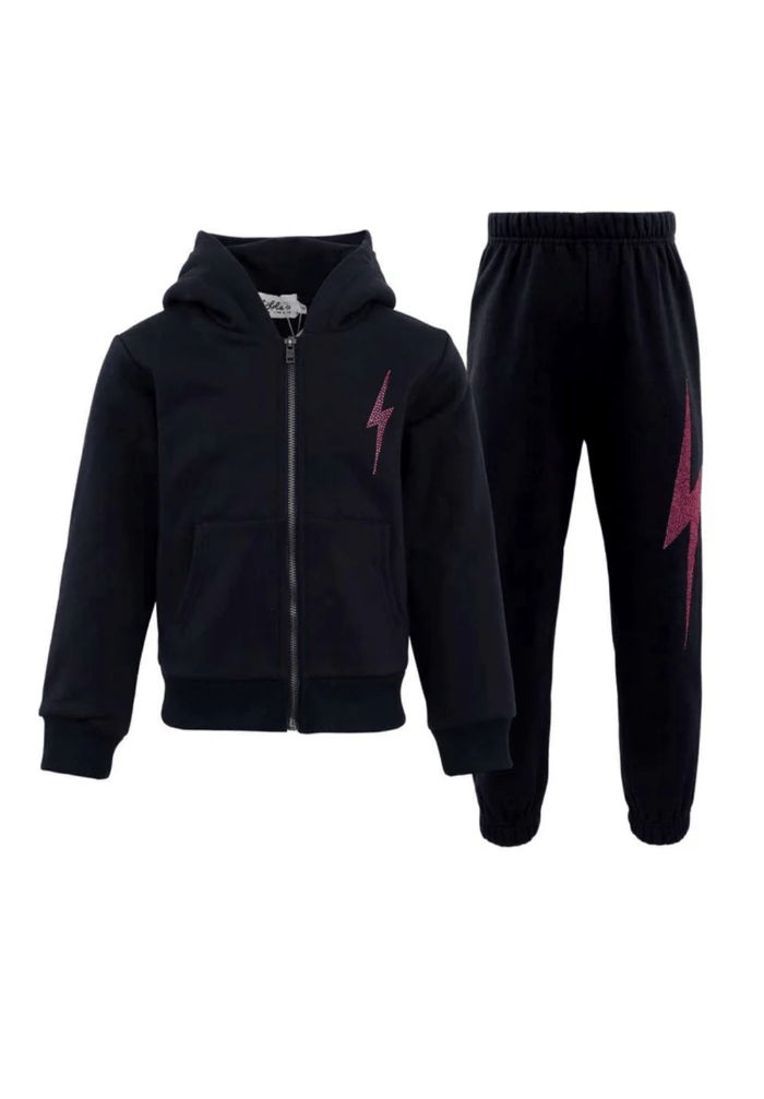 Lola + The Boys Sets Sparkle Lighting Flash Fleece Set
