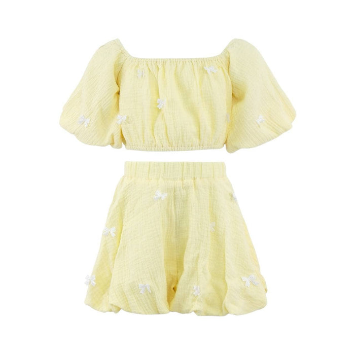 Lola + The Boys Sets Sunny Hailey Bow Bubble Set