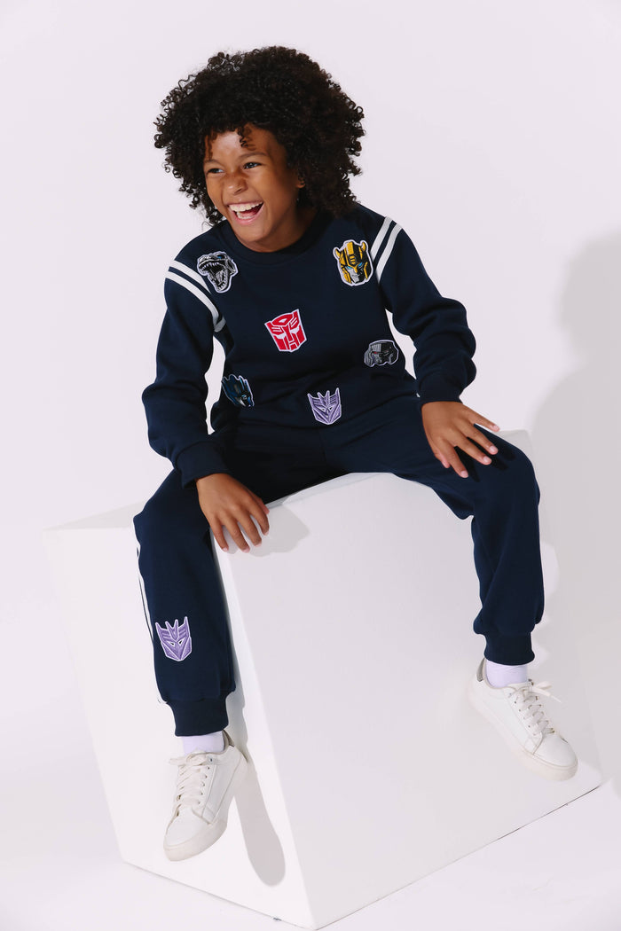 Lola + The Boys Sets Transformers® Varsity Patch Jogger Set