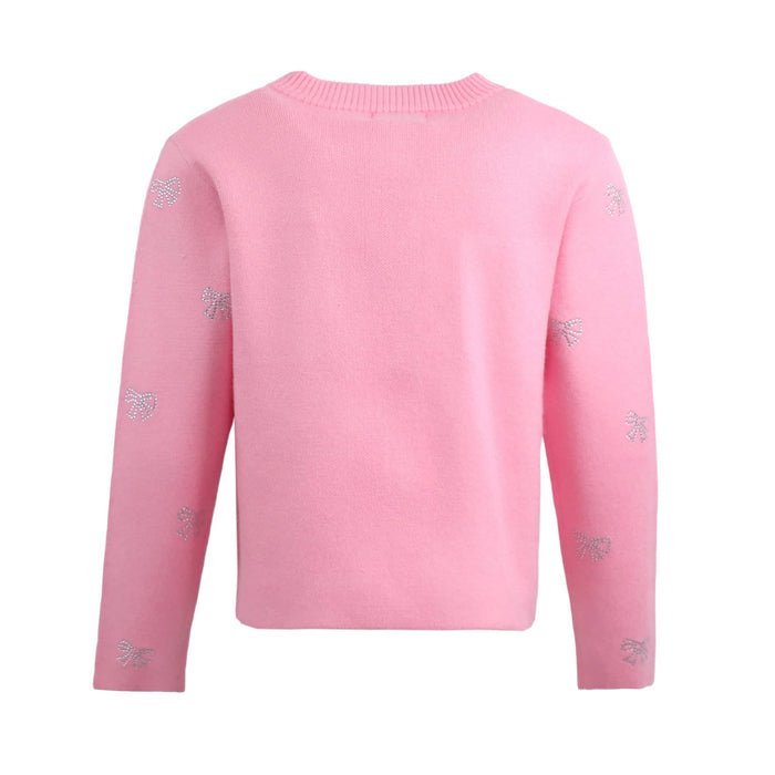 Lola + The Boys Sets Twinkle Bow Knit Set