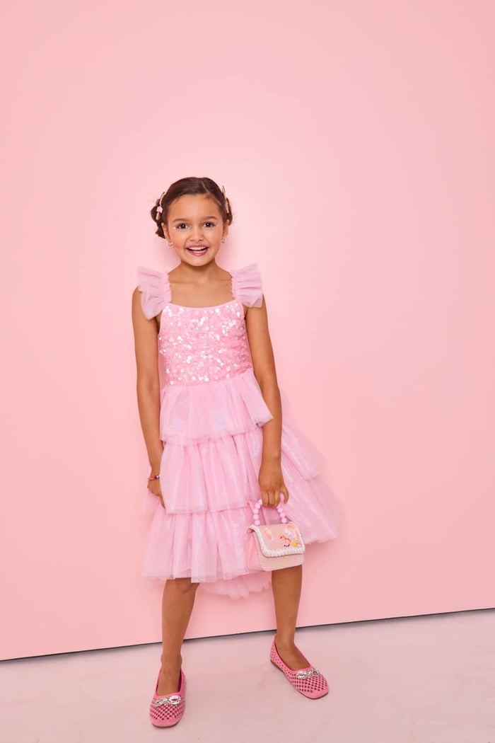 Lola + The Boys Shimmer Party Tulle Dress