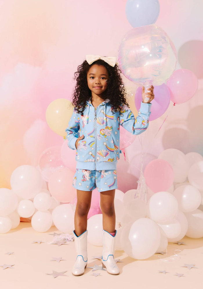 Lola + The Boys Shooting Star and Unicorn Short Set