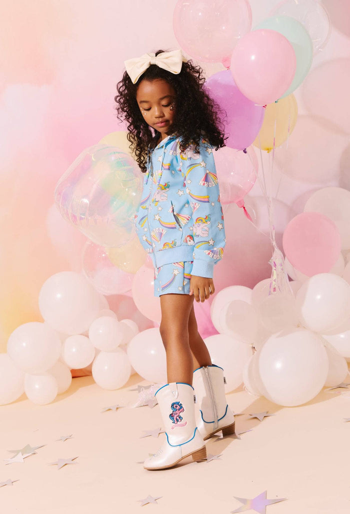 Lola + The Boys Shooting Star and Unicorn Short Set