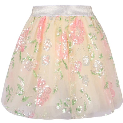 Lola + The Boys Skirts Beaded Floral Tutu Skirt