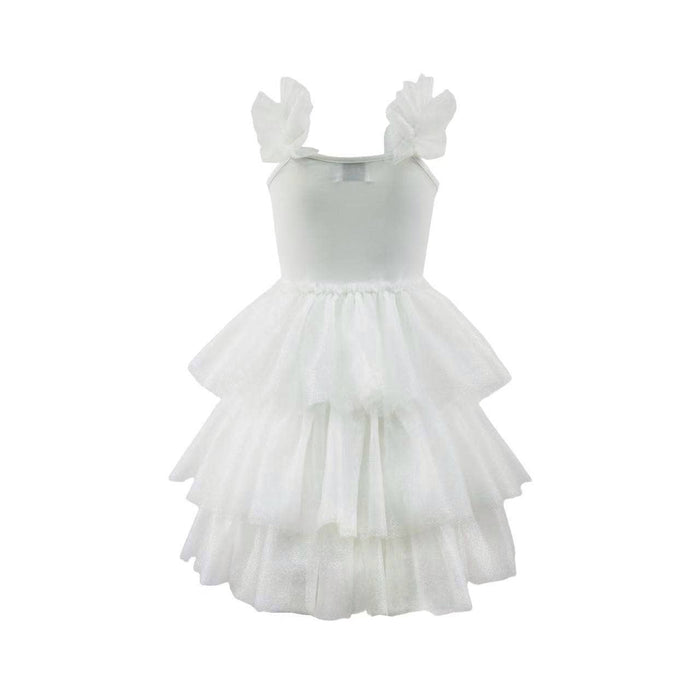 Lola + The Boys Snow Beaded Tulle Shimmer Dress