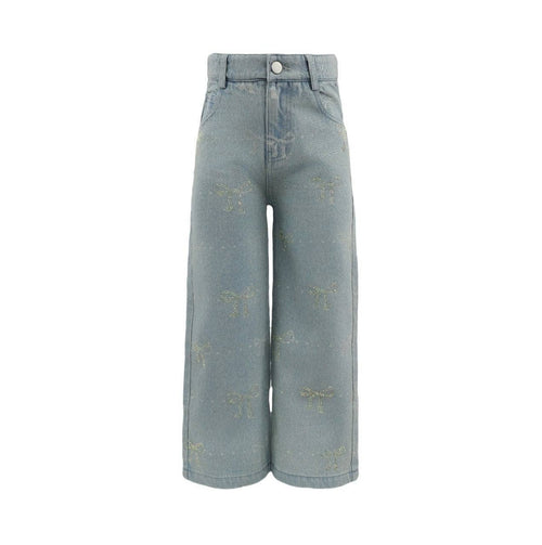 Lola + The Boys Sparkle Bows Denim Jeans