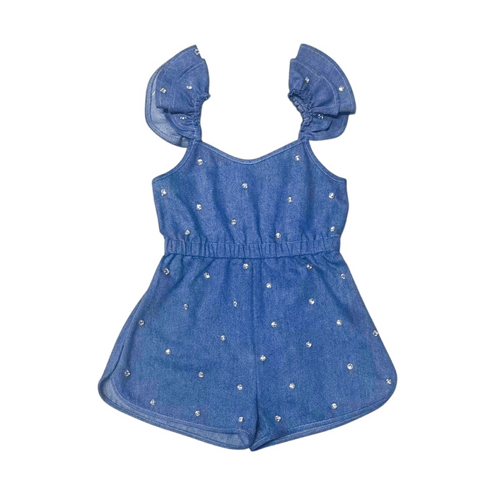 Lola + The Boys Sparkle Denim Romper