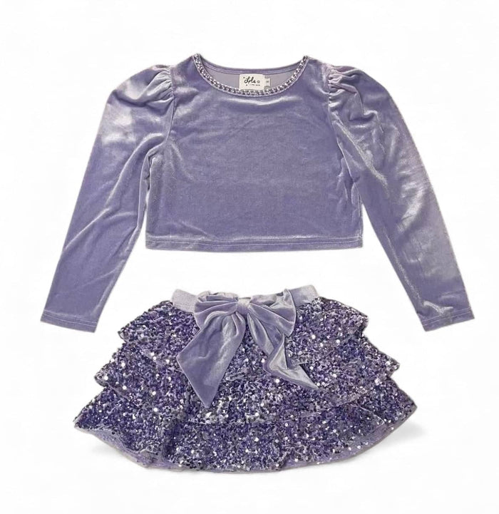 Lola + The Boys Stardust Velvet Party Set