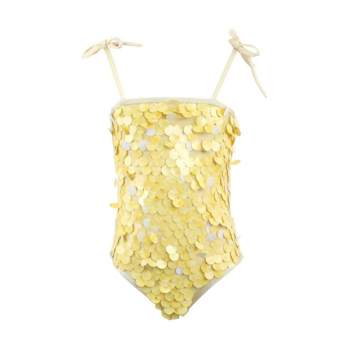 Lola + The Boys Sunny Paillette Swimsuit