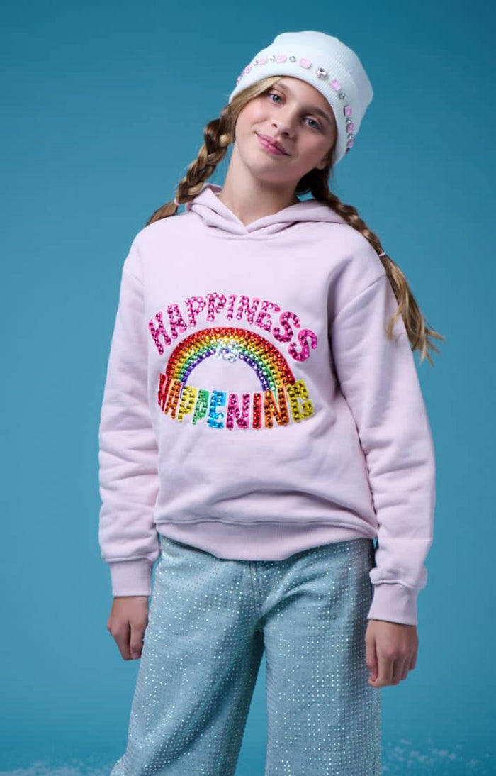 Lola + The Boys Sweaters & Sweatshirts Happiness is Happening Hoodie