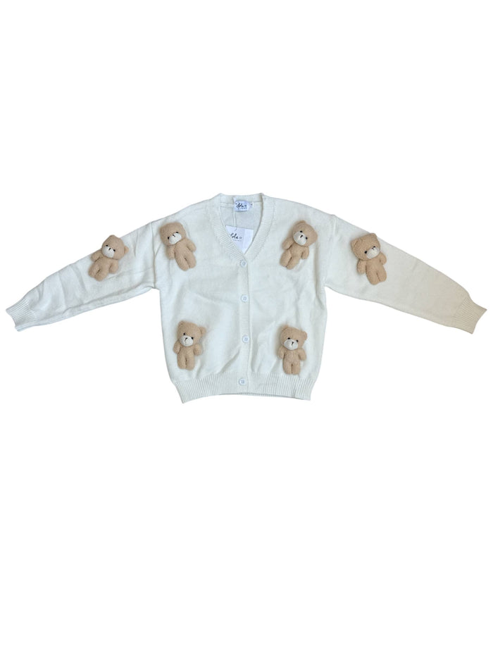 Lola + The Boys Sweaters & Sweatshirts Teddy Bear Love Cardigan