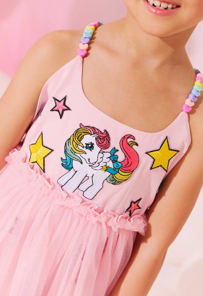 Lola + The Boys Sweet Candy Pony Tulle Dress