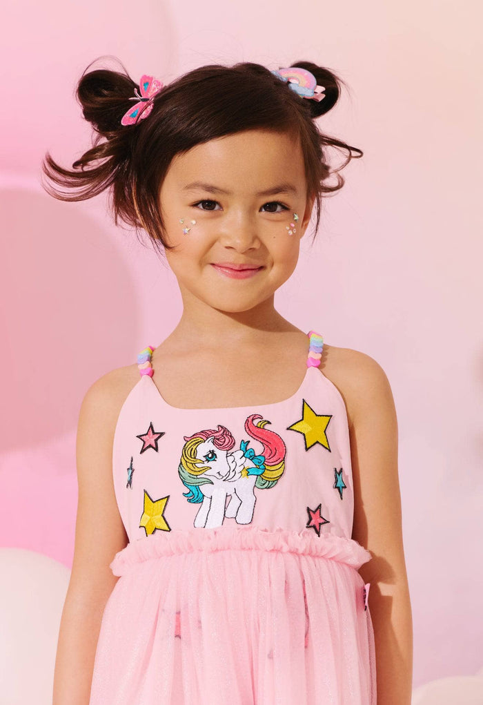 Lola + The Boys Sweet Candy Pony Tulle Dress
