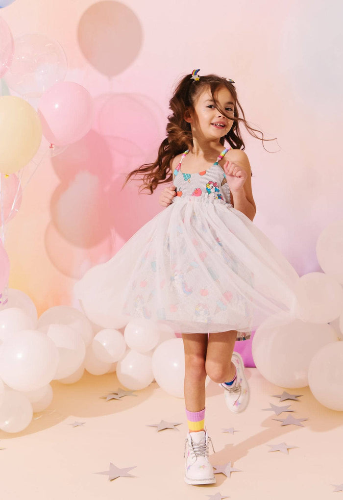 Lola + The Boys Sweet Candy Summer Pony Dress