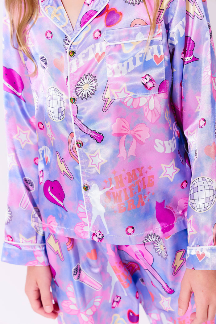 Lola + The Boys Swiftie Lovers Silk Set