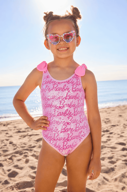 Lola + The Boys Swimwear Barbie™ Signature Sparkle Swimsuit