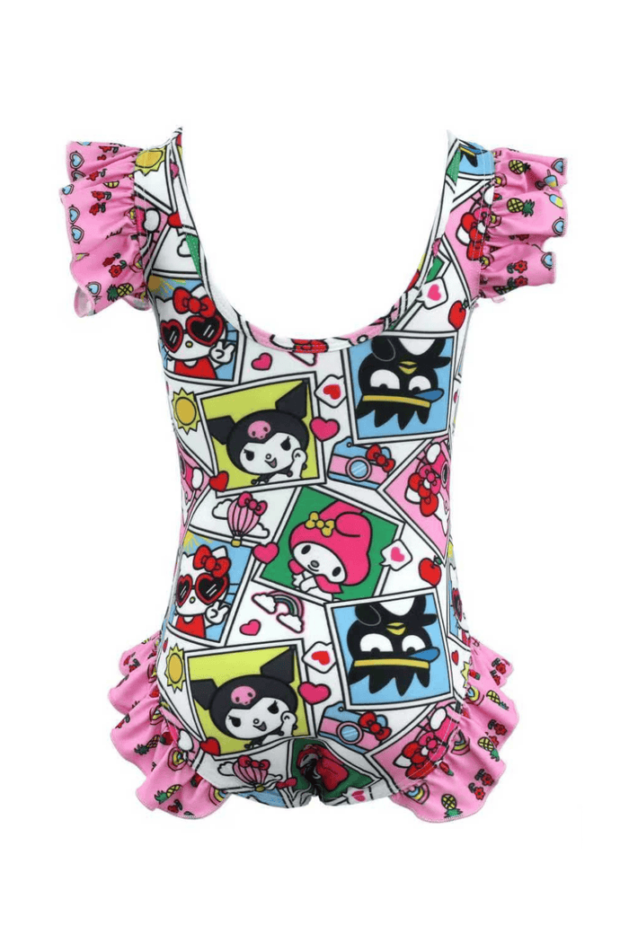 lola-hellokitty Swimwear Hello Kitty® and Friends Selfie Ruffle Swimsuit