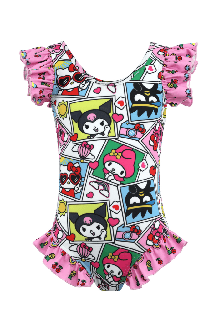 lola-hellokitty Swimwear Hello Kitty® and Friends Selfie Ruffle Swimsuit