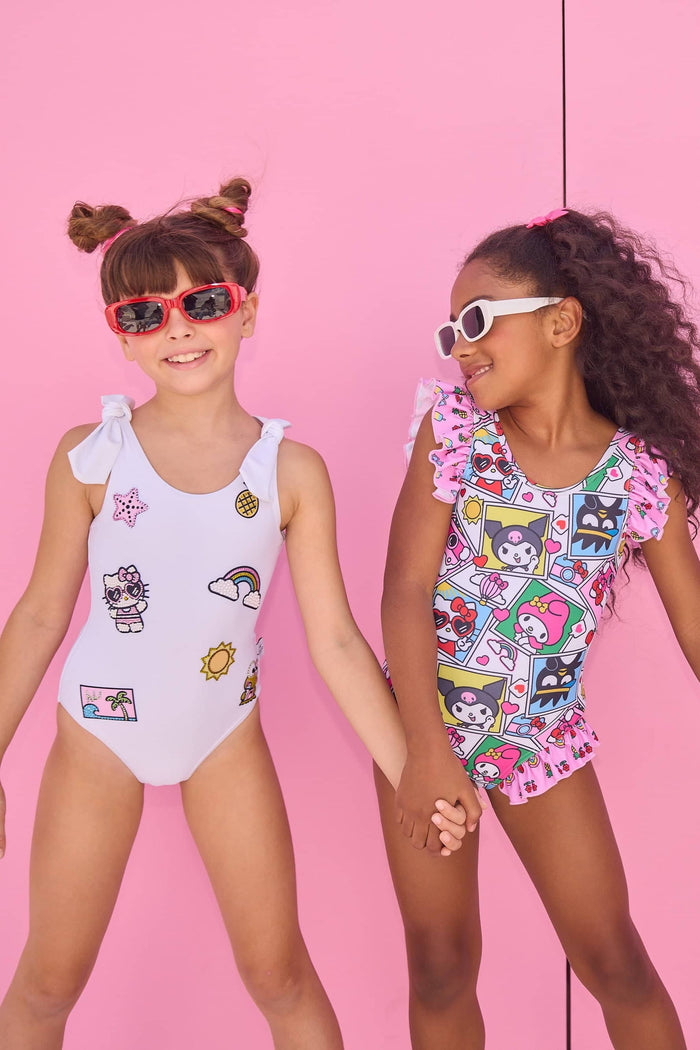 lola-hellokitty Swimwear Hello Kitty® and Friends Selfie Ruffle Swimsuit