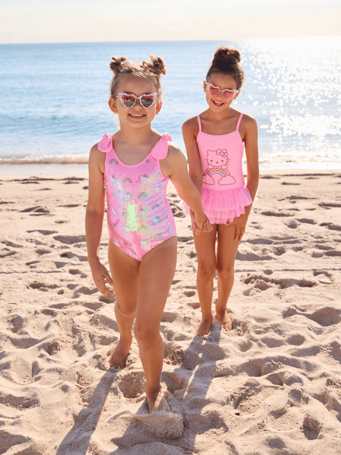 Lola + The Boys Swimwear Hello Kitty® Rainbow Fun Tutu Swimsuit