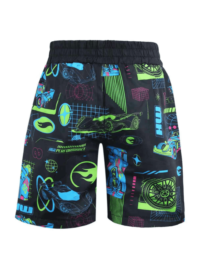 Lola + The Boys Swimwear Motorsport Swim Shorts