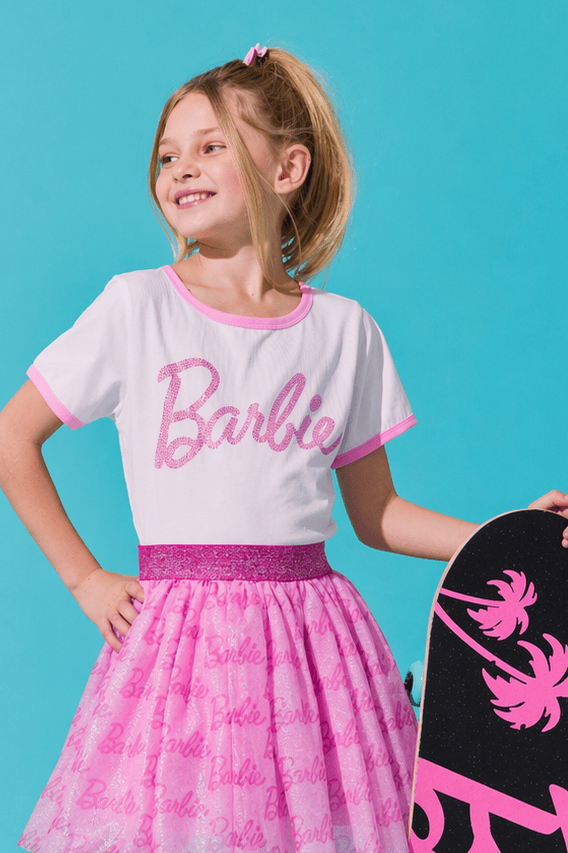 Lola + The Boys Tops Barbie™ Crystal Baby Tee