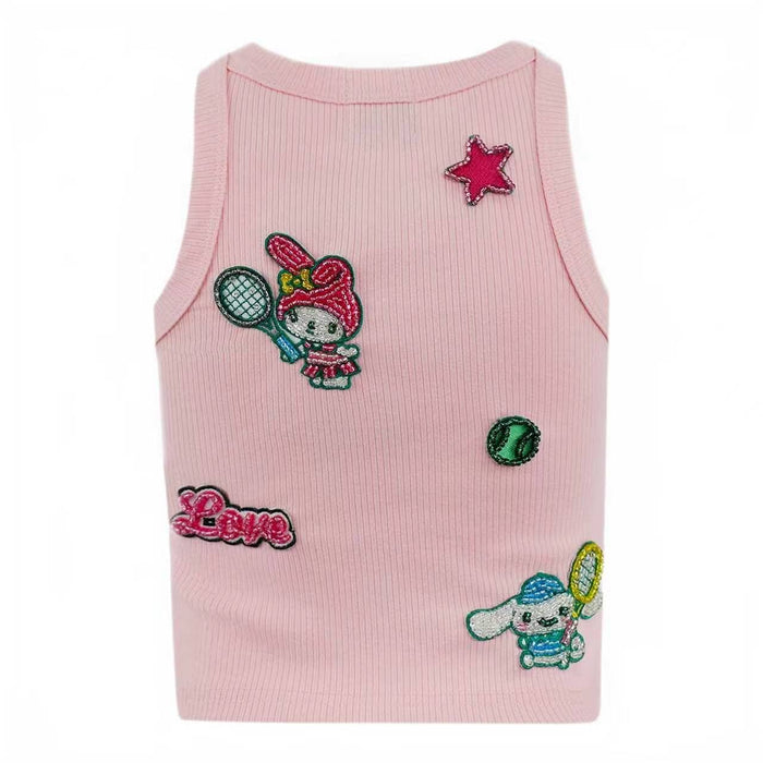 Lola + The Boys Tops Beaded Hello Kitty® and Friends Tennis Tank