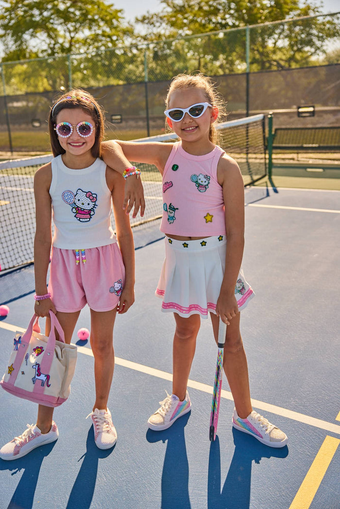 Lola + The Boys Tops Beaded Hello Kitty® and Friends Tennis Tank