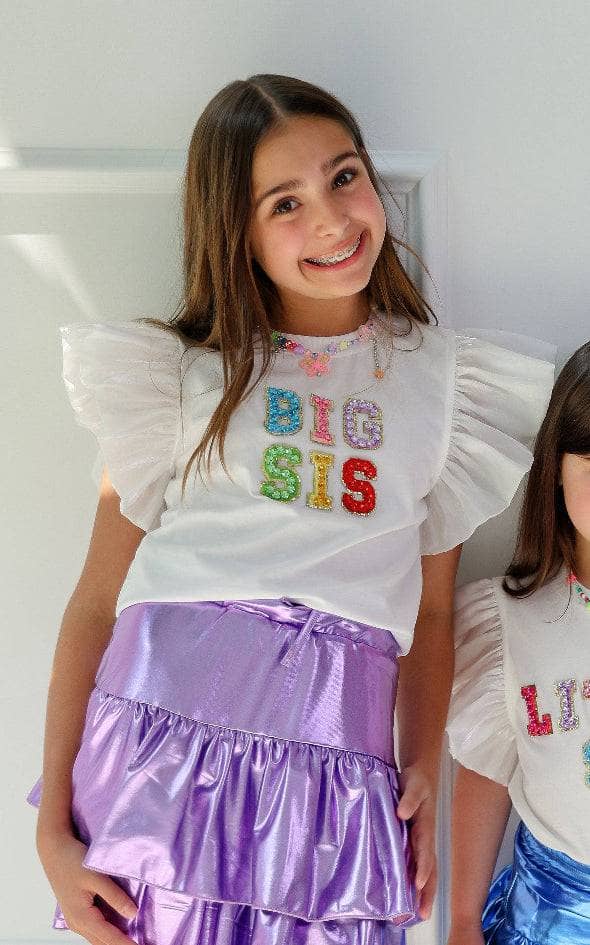 lola-new-arrival Tops Big Sis Gem Ruffle T-Shirt