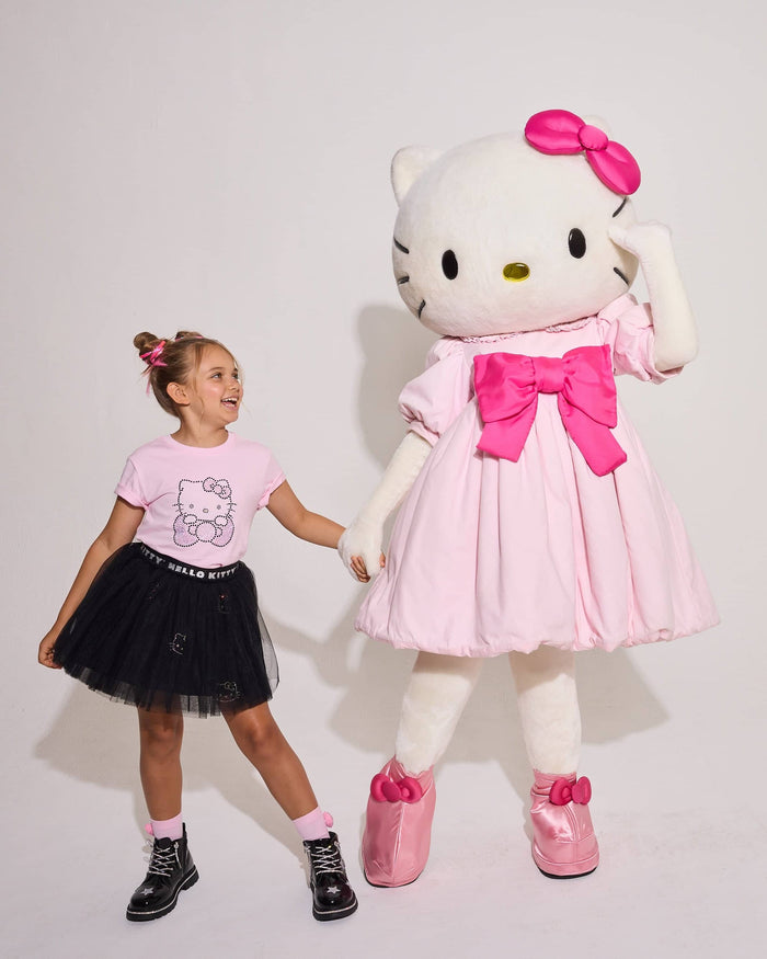 Lola + The Boys Tops Blinged Hello Kitty Baby Tee