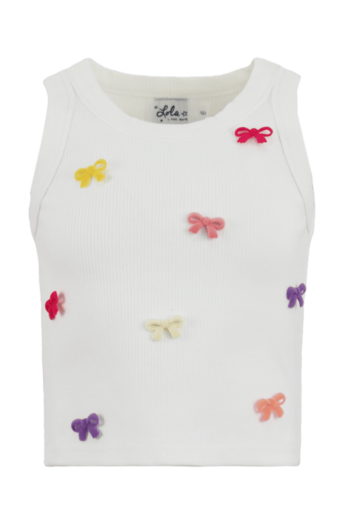 Lola + The Boys Tops Confetti Bows Tank