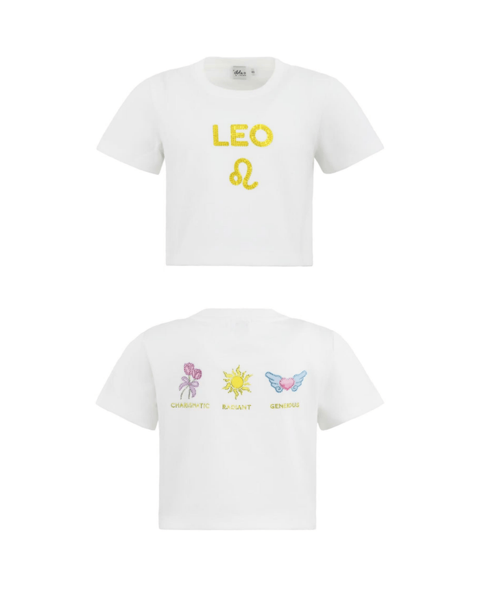 Lola + The Boys Tops Leo / XS Crystal Zodiac Baby Tee
