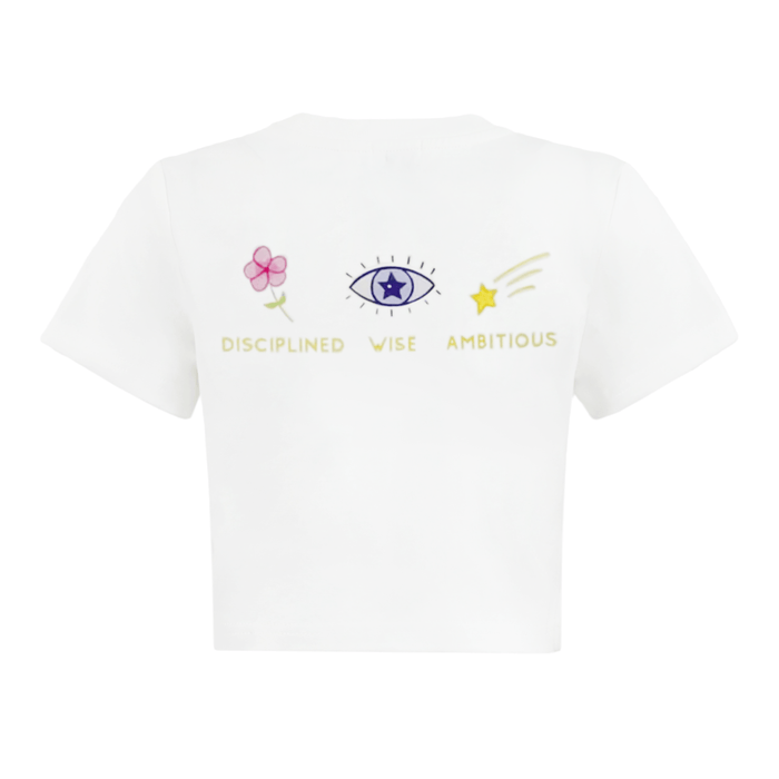 Lola + The Boys Tops Crystal Zodiac Baby Tee