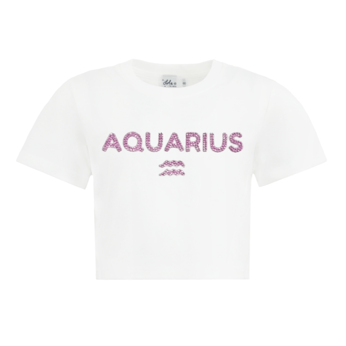 Lola + The Boys Tops Crystal Zodiac Baby Tee