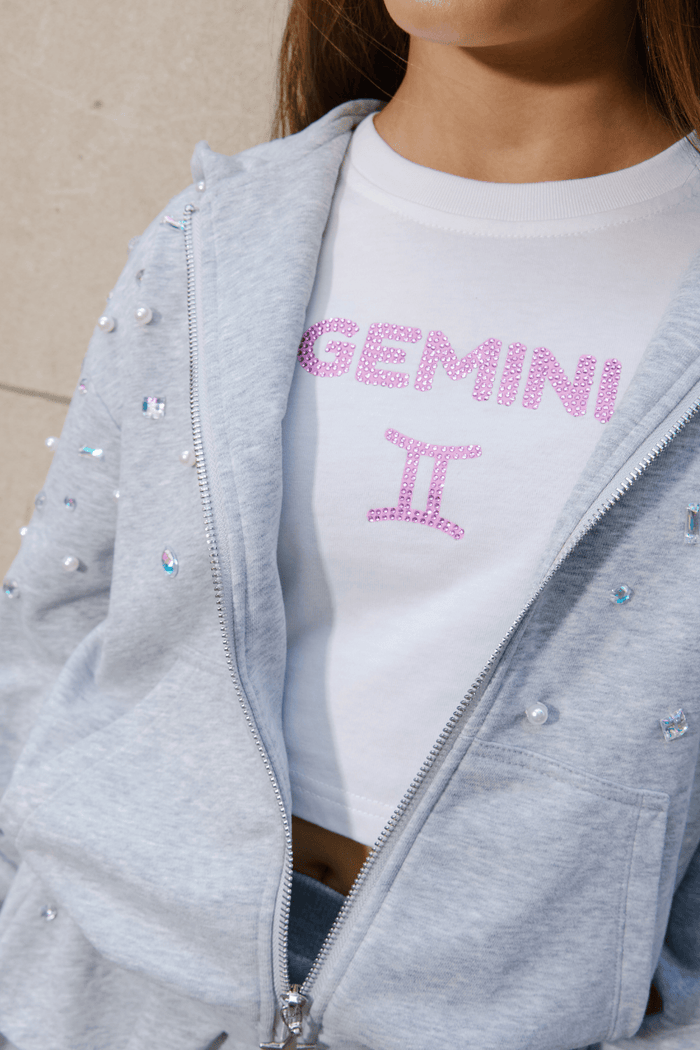 Lola + The Boys Tops Crystal Zodiac Baby Tee