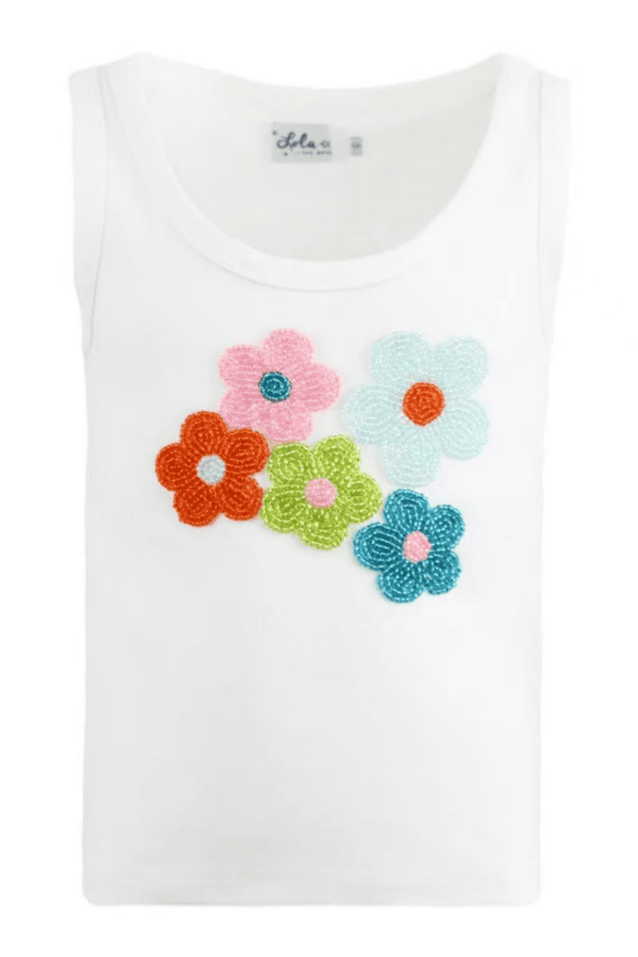 Lola + The Boys Tops Flower Pop Tank