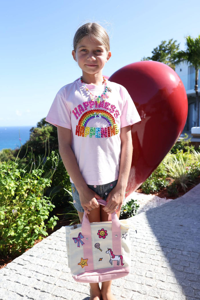 Lola + The Boys Tops 2 Happiness is Happening T-shirt