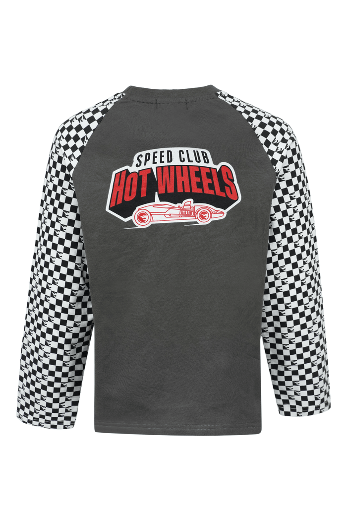 Lola + The Boys Tops Hot Wheels™ Checker Raglan Tee