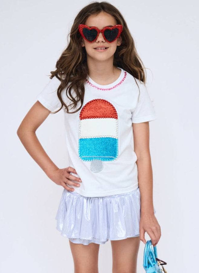 Lola + The Boys Tops Icy Gem Bomb Pop Tee