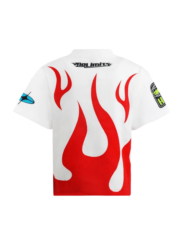 Lola + The Boys Tops Speed Club Flame Tee